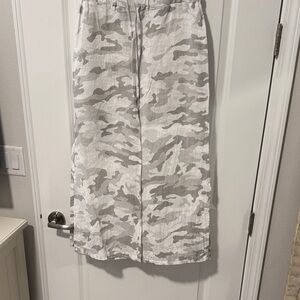 Women's Wide Leg Camouflage Pants